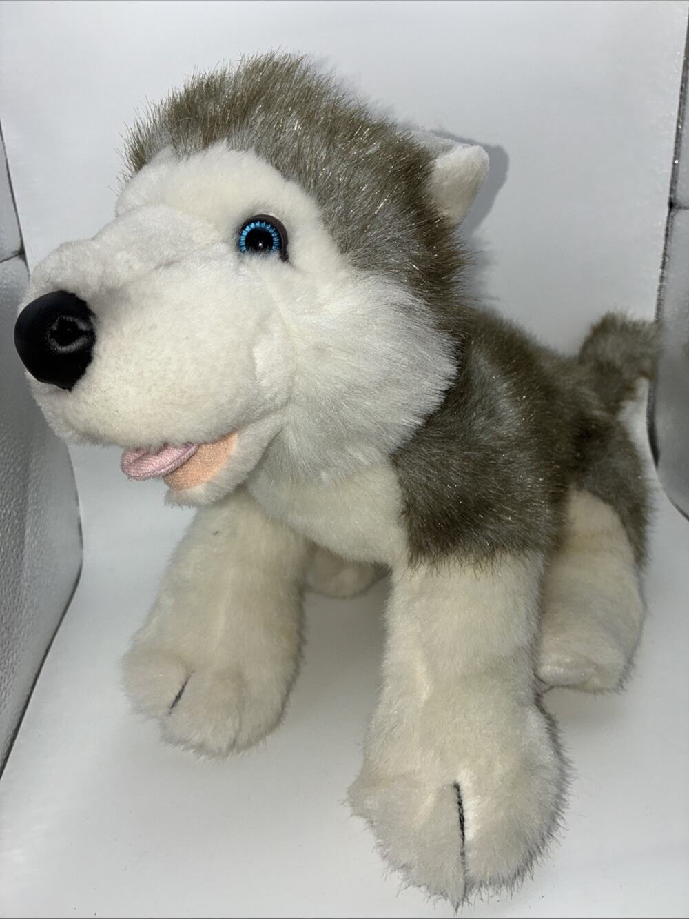 18” SIBERIAN HUSKY Wolf retired BUILD A BEAR workshop puppy PLUSH Makes Noise